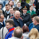 King Harald at the garden party in Bodø. Photo: Lise Åserud, NTB scanpix.
